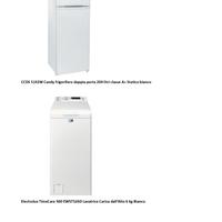 frigorifero Candy e lavatrice Electrolux