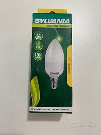 3 Lampadine SYLVANIA MINI-LYNX COMPACT 7W E14