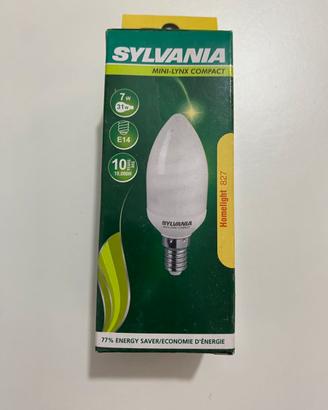 3 Lampadine SYLVANIA MINI-LYNX COMPACT 7W E14