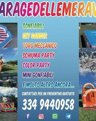 Gonfiabili toro meccanico schiuma party
