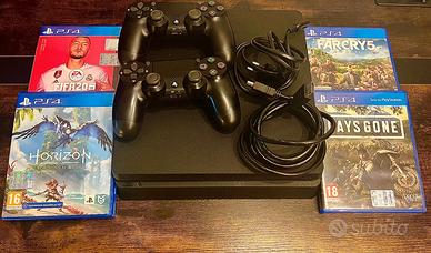 PS4 Slim 1TB + 2 controller originali + 4 giochi