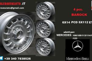 Cerchi barock 6x 14 5x112 et30 mercedes