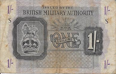 Banconota 1 SHILLING OCCUPAZIONE INGLESE