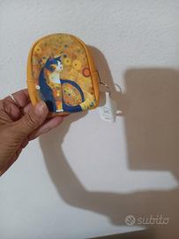 portamonete 👛 gatto sfondo giallo
