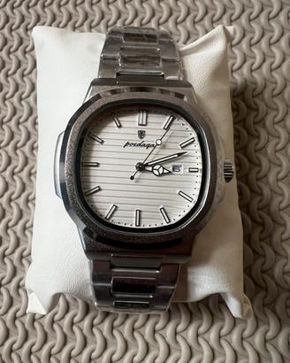 Orologio Uomo Poedagar Nautilus Bianco