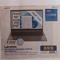 Notebook Lenovo i7 Display full hd antiriflesso