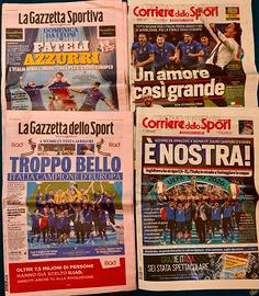 Italia Campione d’Europa 2021 - 4 prime pagine