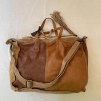 Borsa pelle caterina lucchi marrone vintage donna