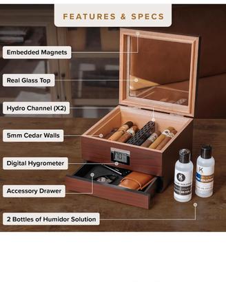 Humidor per Sigari in Cedro

