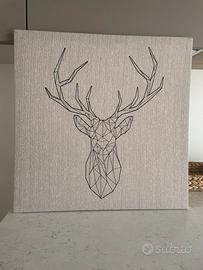 Quadro Ikea canvas Pyatteryd cervo 56x56