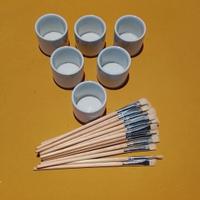 Set Pittura Professionale – 24 Pennelli 6 Vasetti