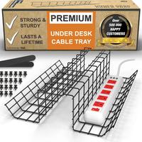 Griglia Passa cavi Raccogli cavi Scrivania 2 pezzi