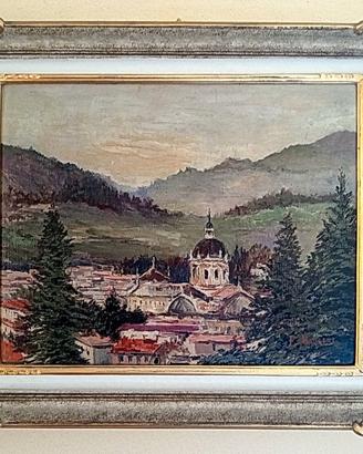 Dipinto a olio d'epoca firmato P. Maugeri