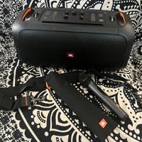 Cassa jbl party box on the go karaoke