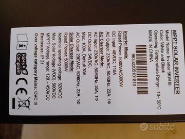 Inverter ibrido 5 KW