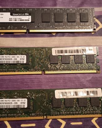 3 Ram per Computer, una DD3 da 8Gb e 2x512Mb
