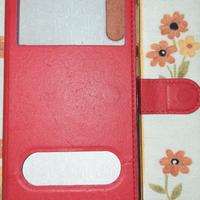 Cover per Samsung A50 color rosso a portafoglio