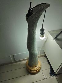 lampada con pietra leccese