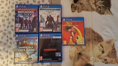 blocco 5 giochi per PS4/ps5 perfetti