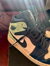 Air Jordan 1 Mid Mystic Navy/Mint EU 41