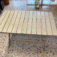 Tavolo in legno pieghevole