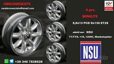 Cerchi minilite 5,5x 13 5x130 et25 NSU
