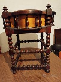 FIORIERA IN LEGNO E VASCA IN RAME