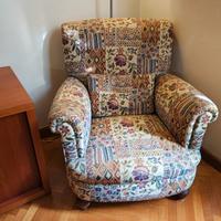 Poltrona bergère in tessuto