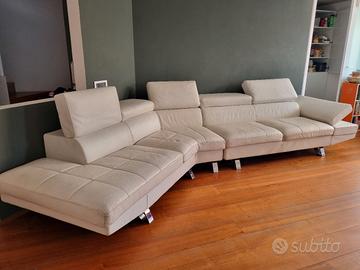 Divano Angolare in Vera Pelle BOGOS - 180x268 cm