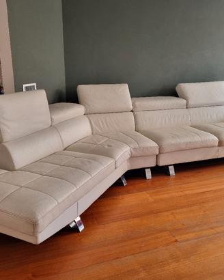 Divano Angolare in Vera Pelle BOGOS - 180x268 cm