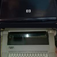 Computer portatile HP/ Macchina da scrivere