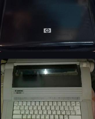 Computer portatile HP/ Macchina da scrivere