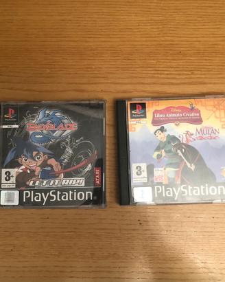 BEYBLADE E MULAN ps1 (senza giochi)