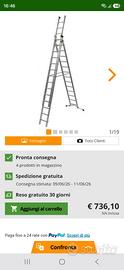 Scala Alluminio Allungabile caratteristiche in fot