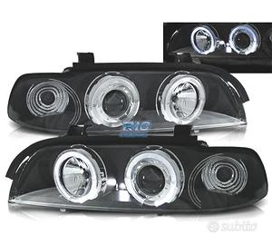 FARI BMW E39 95-00 ANGEL EYES LED FONDO NERO