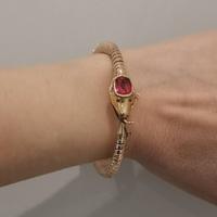 Bracciale liberty a forma di serpente in oro