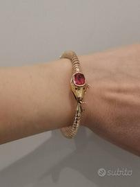 Bracciale liberty a forma di serpente in oro