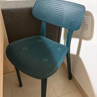 Sedia Polipoprilene Blu Petrolio