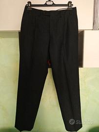 Pantalone Grigio 100% Lana Vergine