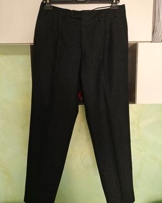 Pantalone Grigio 100% Lana Vergine