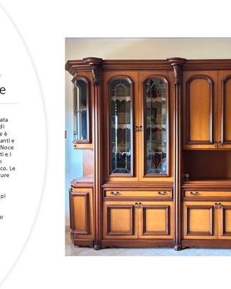 Arredo Salotto Completo in Radica e Vera Pelle