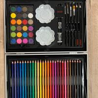 Set Artistico 145 Pezzi  con Valigia Blu