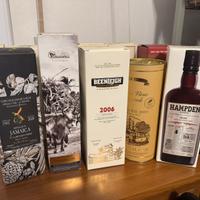 Lotto bottiglie di rum