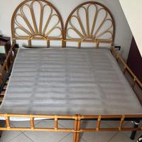 letto matrimoniale in vimini 