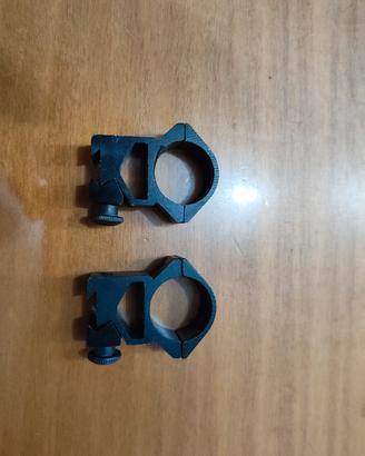 attacchi cannocchiale varie misure lega leggera