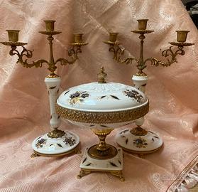 Tris candelabri e alzata