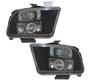 FARI PER FORD MUSTANG 05- OCCHI ANGEL LED NERO