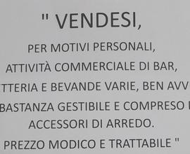 Attività commerciale di bar