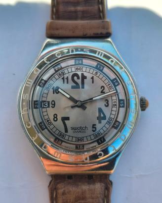 SWATCH IRONY BACKWARD BIG YGS401 AG 1993 VINTAGE