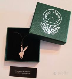 Collana unisex Rombo Tondo ciondolo un con